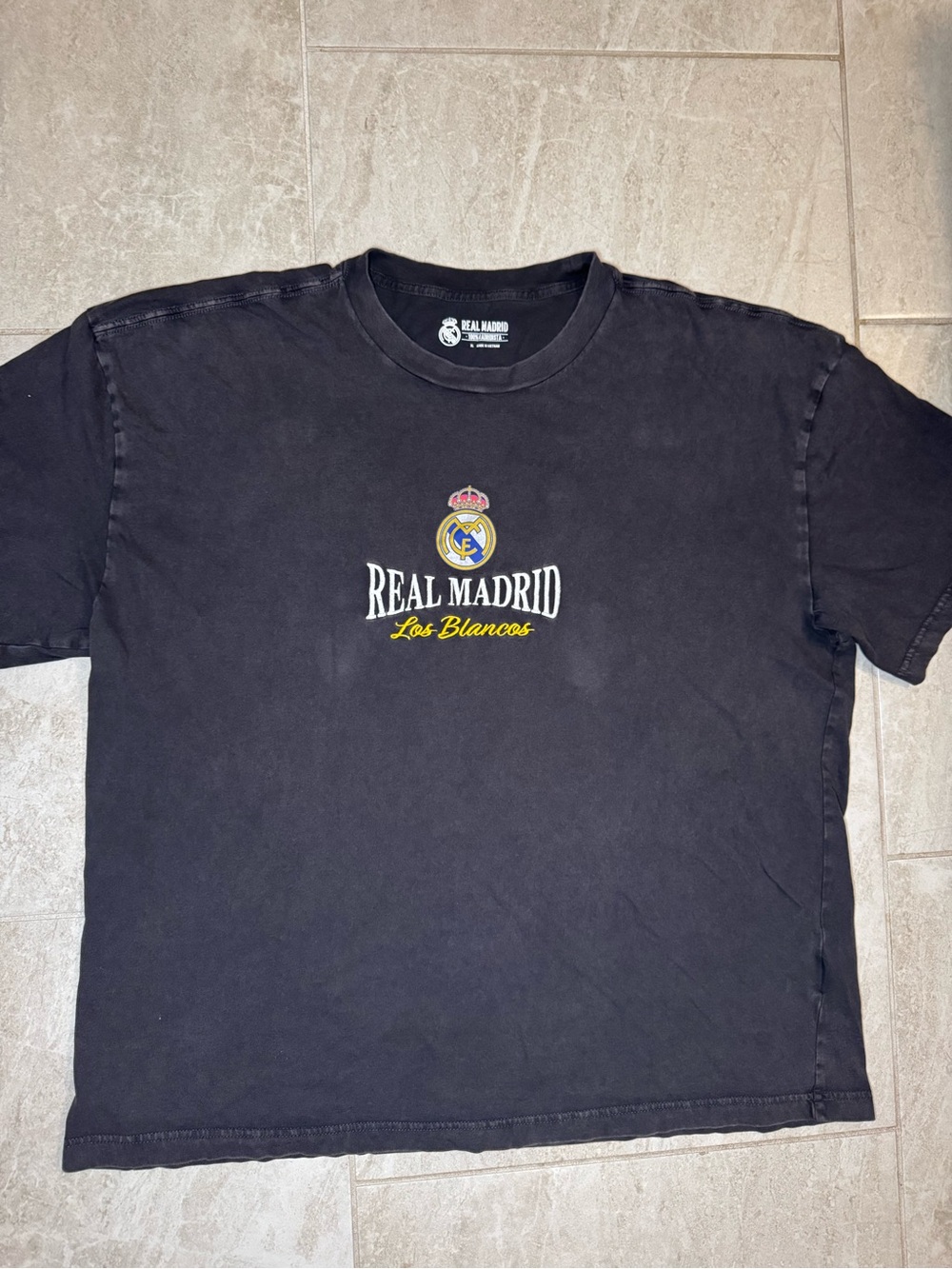 Real Madrid Men’s Black Los Blancos Short-Sleeve Tee